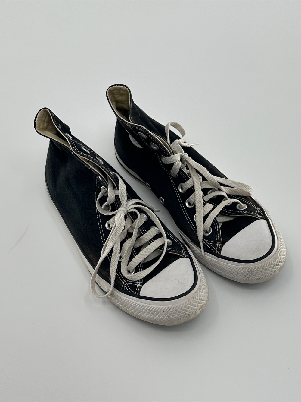 Converse Black & White High-Top Canvas Sneakers